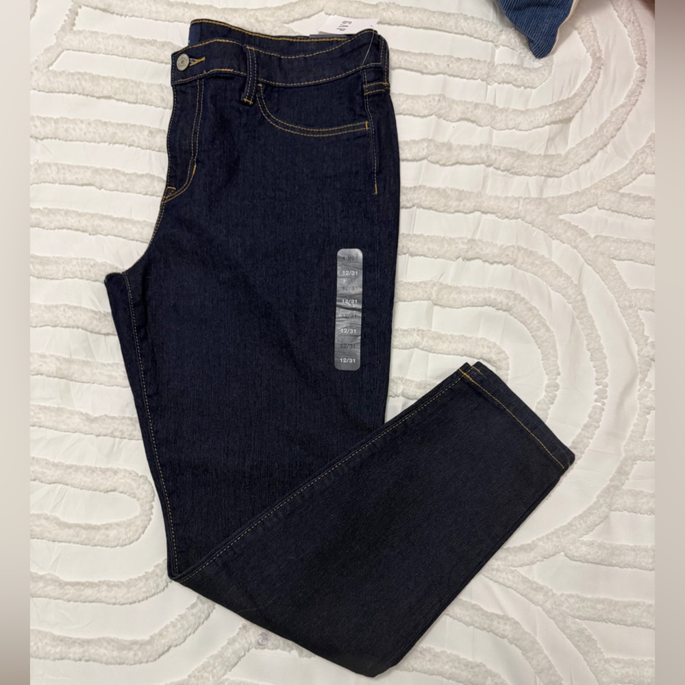 GAP Women's Deep Indigo Skinny Jeans - Picture 1 of 14